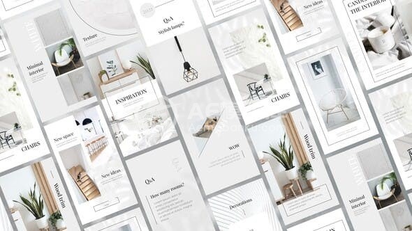 手机端室内装饰装潢视频包AE模板