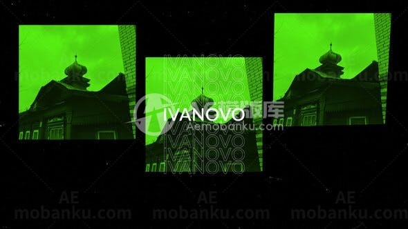 城市视频博主片头视频图片展示AE模板