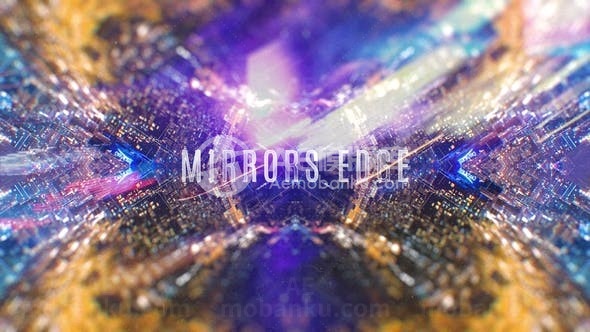 万花筒效果揭示文字标题AE模板