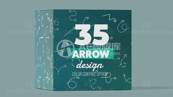 手绘变换箭头动画包展示AE模板