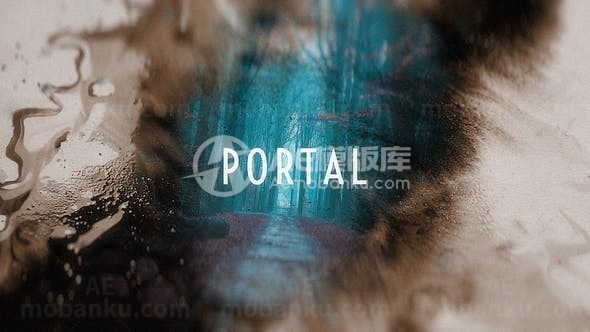 视差效果水墨标题展示AE模板