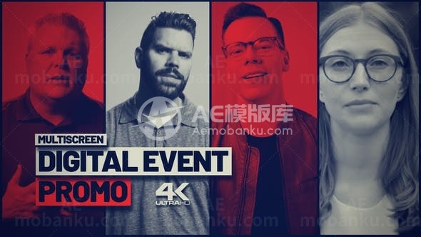 复古风格企业活动宣传展示AE模板