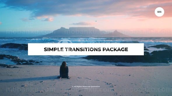 简单切换转场过渡效果包AE模板