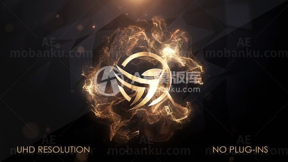 豪华辉煌粒子效果标志片头AE模板