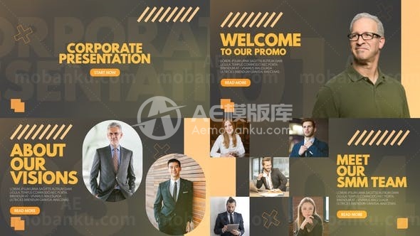 现代风格商业企业宣传展示AE模板