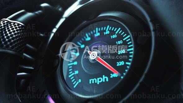 汽车仪表酷炫标志展示AE模板