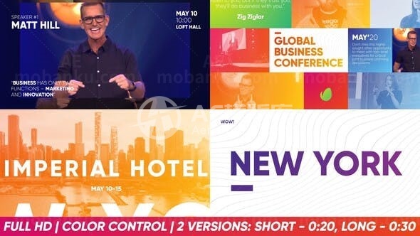 商业会议活动宣传展示AE模板