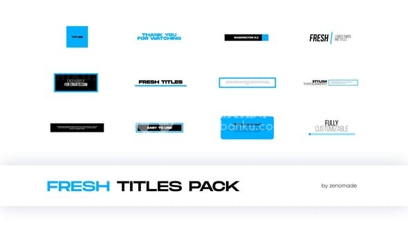 简单动感时尚文字标题展示AE模板