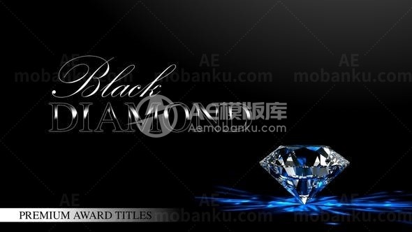 银色质感颗粒颁奖标题展示AE模板