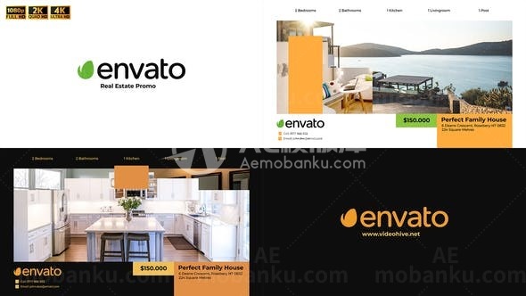 地产住宅室内装饰装潢宣传AE模板