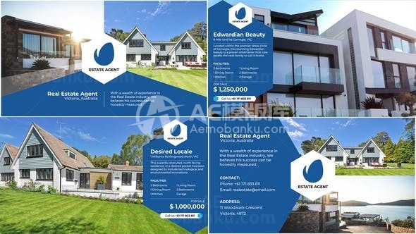 地产住宅室内装饰装潢宣传促销AE模板