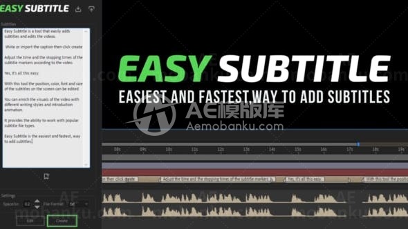 动感字幕工具介绍宣传AE模板