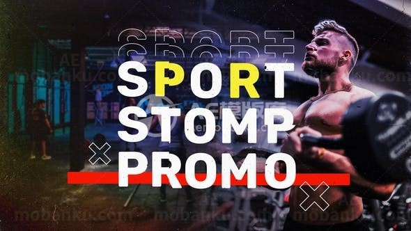 快速踏脚节奏运体育动宣传AE模板