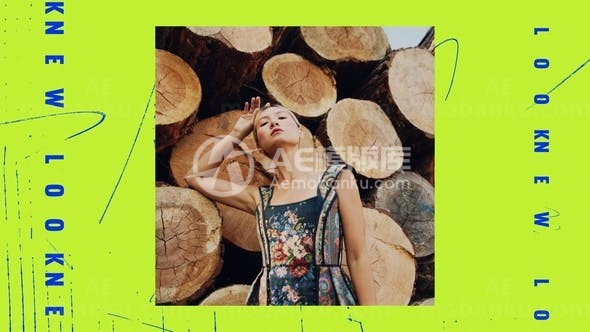 抽象时尚时装展示开场片头AE模板