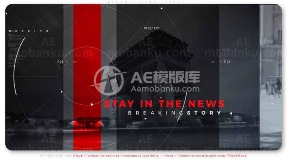 动态新闻栏目片头包装展示AE模板