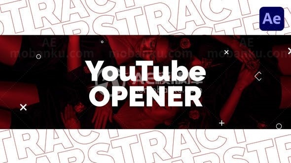 踏脚节奏抽象动感时髦片头AE模板