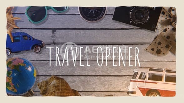 旅行照片风景动态演示片头AE模板