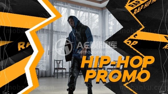 嘻哈风格故障效果片头AE模板