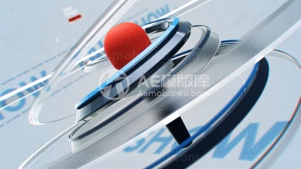 脱口秀栏目片头包装展示AE模板