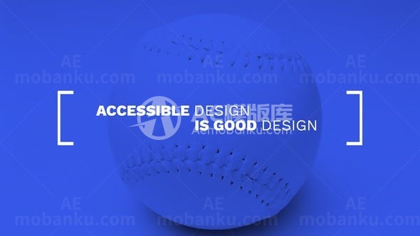 企业动态文字标题优雅滑动展示AE模板