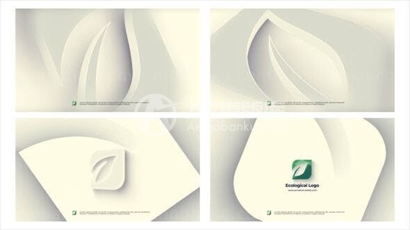 简单三维标志片头展示AE模板