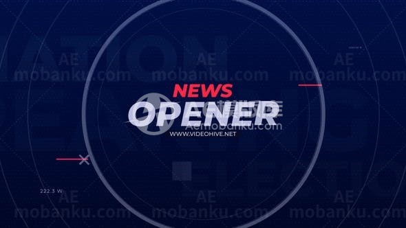 新闻栏目片头包装展示AE模板