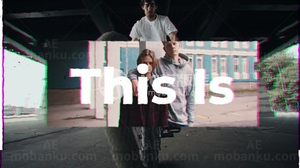 明快风格快速踏脚节奏片头AE模板