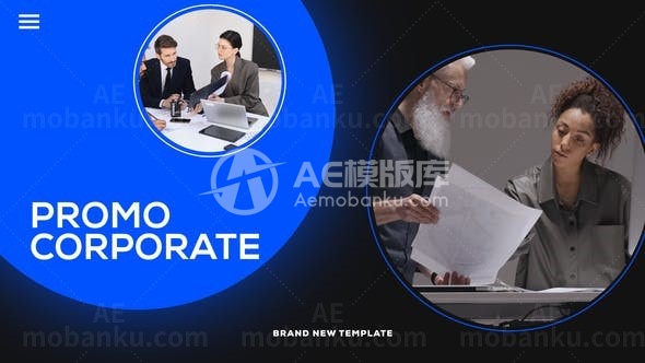 活力企业宣传展示片头AE模板