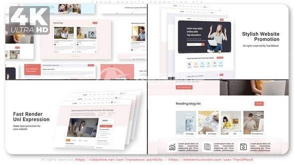 清新风格网站宣传推广AE模板