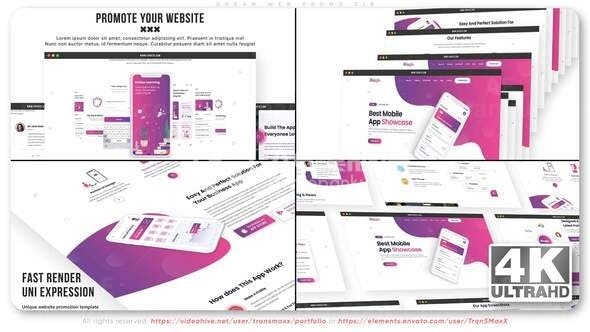 清新风格网站宣传推广AE模板