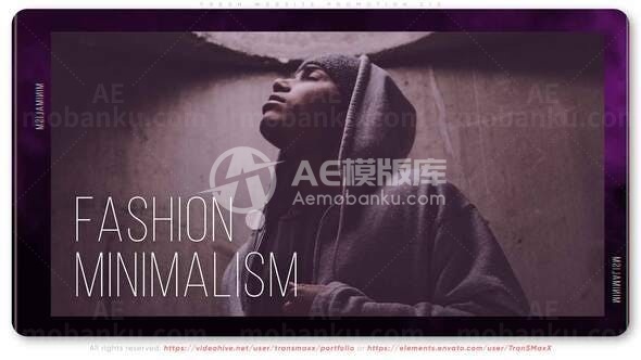 时尚服装多屏展示AE模板