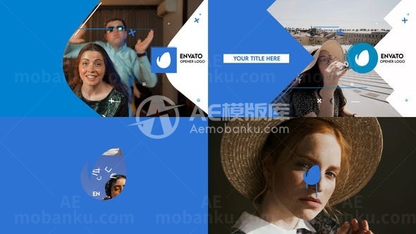 图像标志片头文字标题展示AE模板