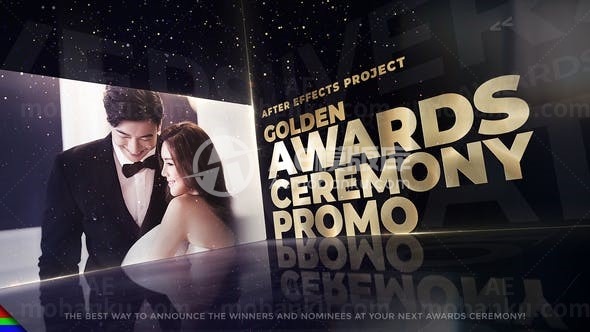 风云人物颁奖典礼片头包装AE模板