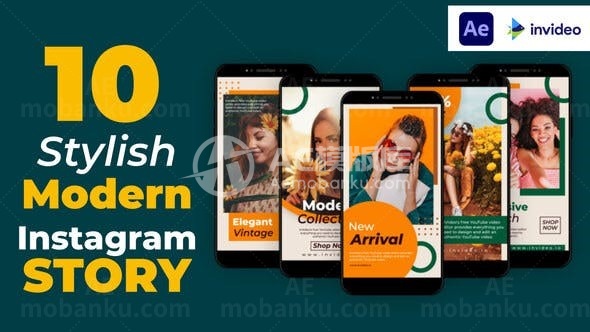 手机端活力视频宣传促销展示AE模板