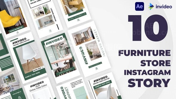 手机端家居宣传促销视频展示AE模板