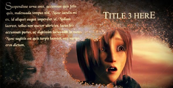 史诗幻想粒子特效转场展示预告片AE模板