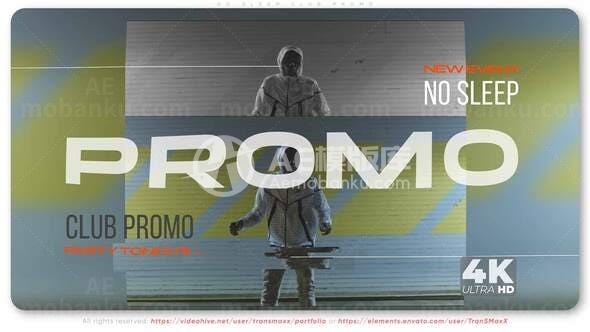 夜店俱乐部视频宣传推广AE模板