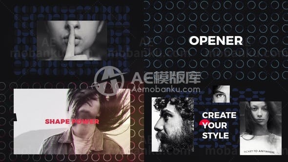 快速踏脚节奏动态片头展示AE模板