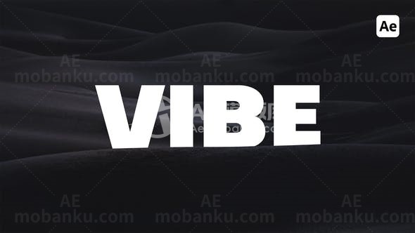 抽象版式创意文字标题字幕片头AE模板