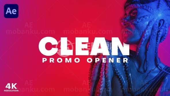 快速踏脚节奏简洁动态片头AE模板