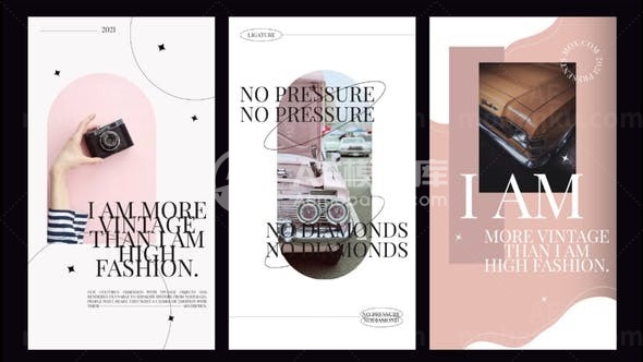 手机端魅力时尚版式宣传展示AE模板