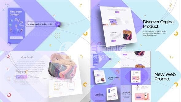 清新风格网站宣传推广AE模板