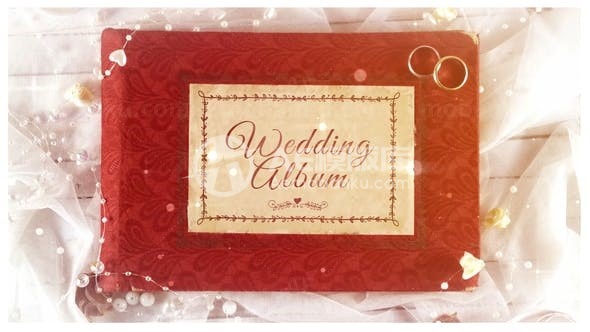 浪漫婚礼相册模糊切换效果片头AE模板