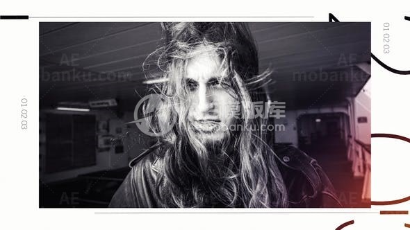 快速踏脚节奏图文宣传展示AE模板