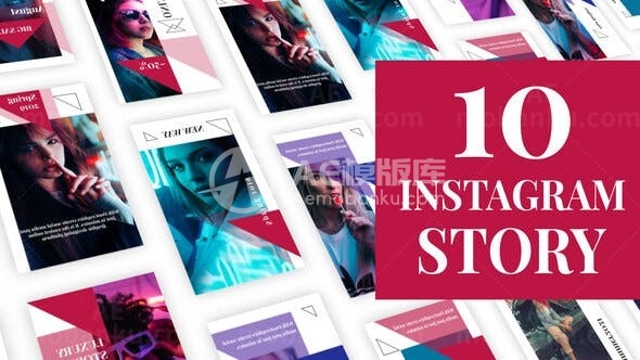 手机端现代时尚品牌促销视频包AE模板