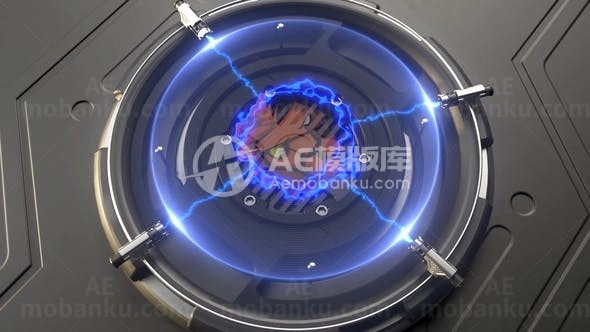 未来科技激光打印标志展示AE模板