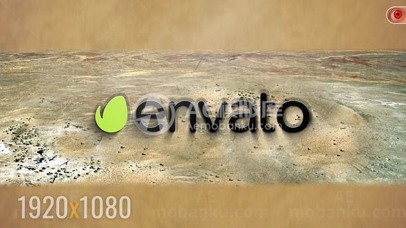 星空背景彗星撞击地球揭示标志片头AE模板