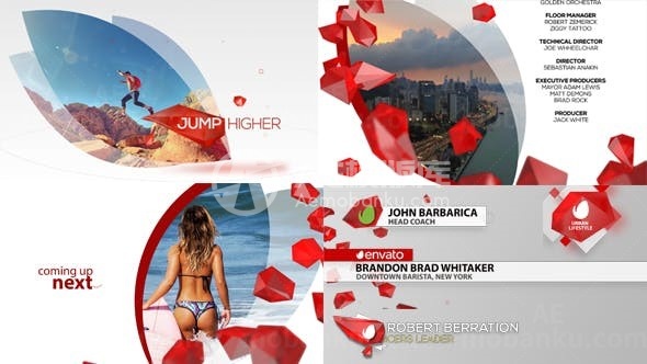 前卫生活电视栏目包装展示AE模板