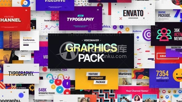 视频创作包宣传推广展示AE模板