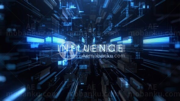 未来科技风格智能创意片头AE模板